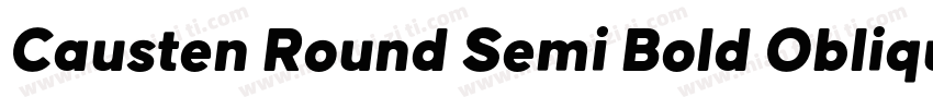 Causten Round Semi Bold Oblique字体转换